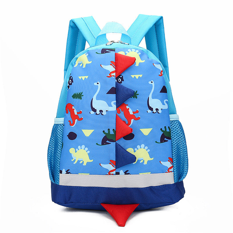Mochila de dinosaurio de dibujos animados de nylon al por mayor para niños
